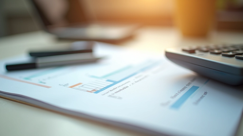 Sčítání výdajů a příjmů, finanční plánování na papíru s kalkulačkou